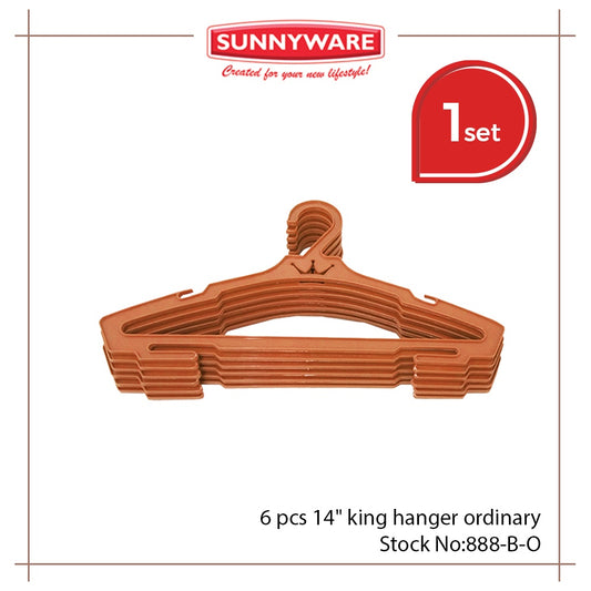 6 pcs Sunnyware 888-B 14" King Hanger - ordinary