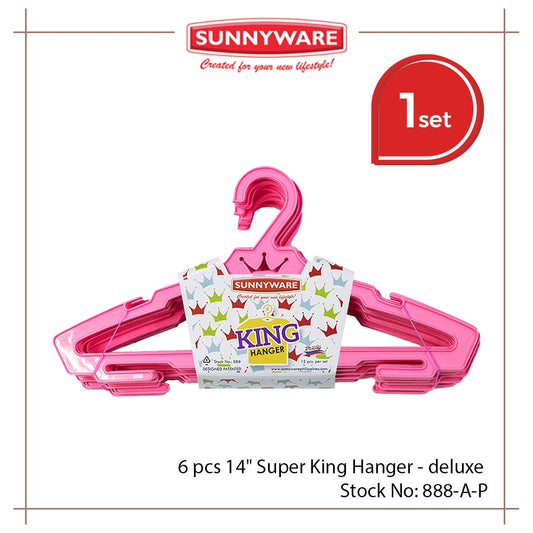 6 pcs Sunnyware 888-A Super King Hanger - deluxe