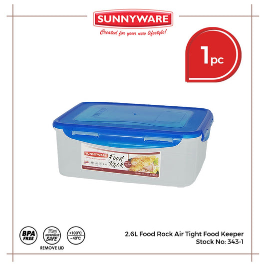 Sunnyware 343-1 2.6 L Food Rock Air Tight Food Keeper Container Leak Proof