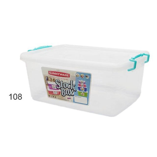 Sunnyware 108 Stock Box / Storage Box - Medium 20 liters | Plastic Storage Container Organizer