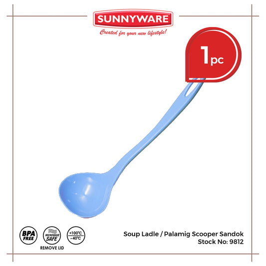 Sunnyware 9812 Ladle | Soup Ladle | Cooking Stirring | Plasticware | Plastic Ladle