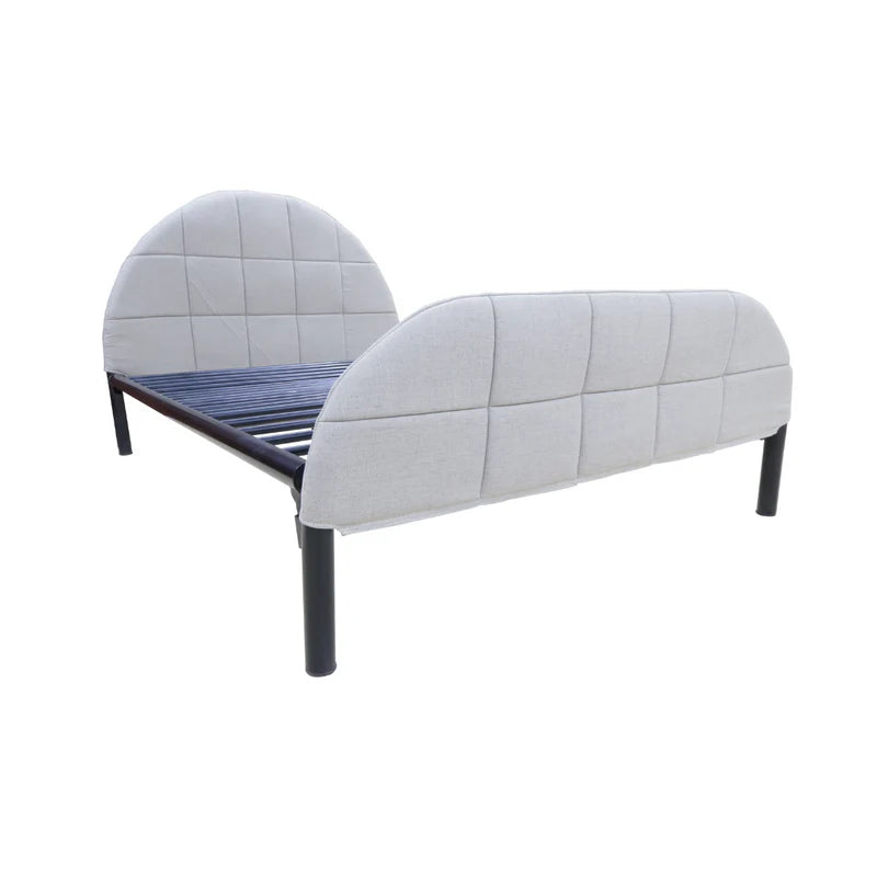 AF Homes CMB Metal Bed Frame with Headboard and Footboard Cover