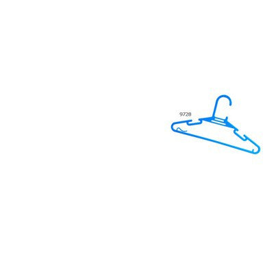 Sunnyware 9728-A (6 pcs) Flat Hanger-colored