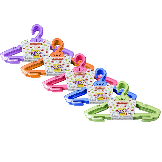 6 pcs Sunnyware 888-JR-A Flat Baby Hanger - deluxe