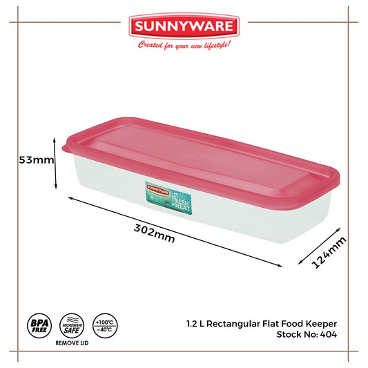 Sunnyware 404 Rectangular Flat FoodKeeper