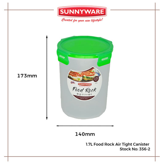 Sunnyware 356-2 1600 ml Food Rock Air Tight Food Keeper Canister