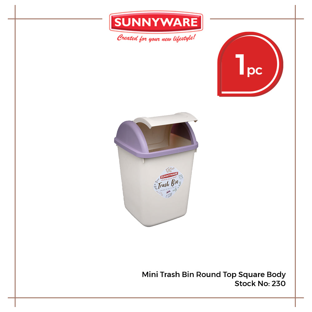 Sunnyware 230 Mini Trash Bin - round cover