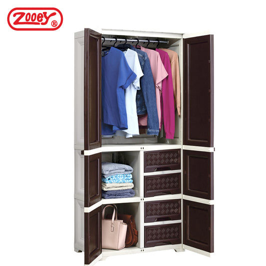 Zooey Mahogany Rattan Cabinet Stock no. 2020 - MHG