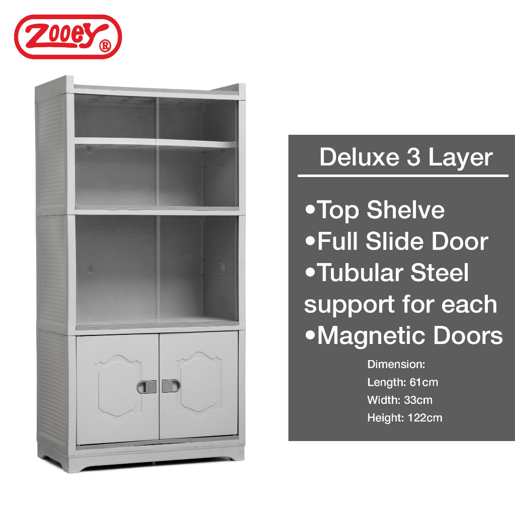 Zooey Deluxe Cabinet 3 Layer Stock No. 909 - 3L