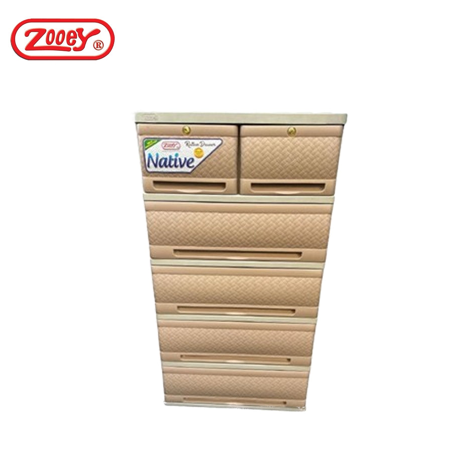 Zooey Native Rattan Drawers 5 Layer Stock No. 2002-5L