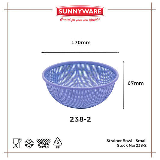 Sunnyware 238-2 Strainer Bowl - small