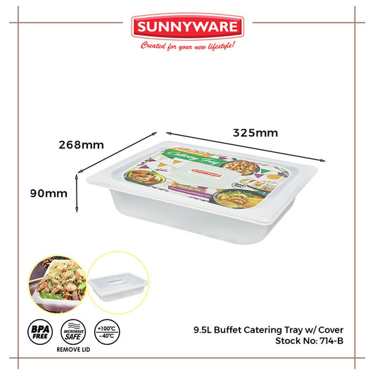 BUY 1 TAKE 1 Sunnyware 714-B Catering tray with cover chafing dish warmer