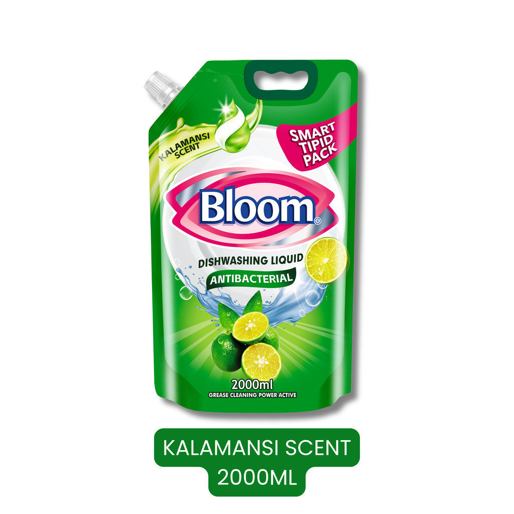 Bloom Kalamansi Dishwashing Liquid Refill Pouch Plant-Based Grease Cleaner Squeeze Bottle Stand Up