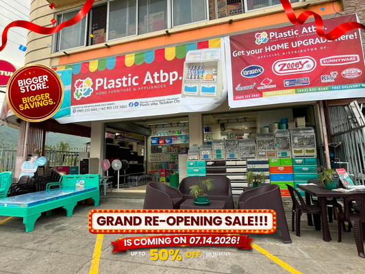 Plastic Atbp. Tacloban Has Moved! Join Us for Our Grand Re-Opening on July 14, 2026