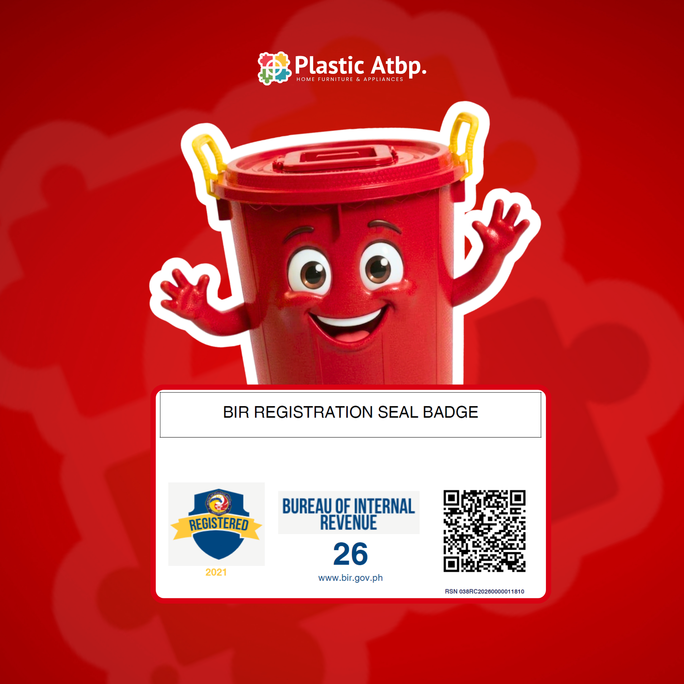 Plastic Atbp. is BIR Registered! – Plasticatbp