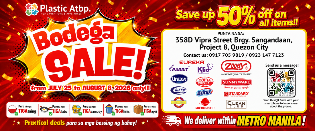 Plastic Atbp. Bodega Sale 2026 Is Here: Save Up to 50% OFF on Your Home Essentials!