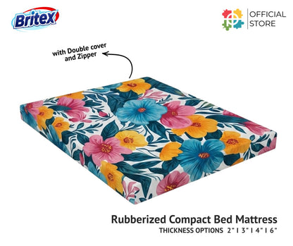 SIESTA SET! Zooey Cool & Comfort Bed Frame and Britex Rubberized Compact Foam Mattress w/ Zipper Cover