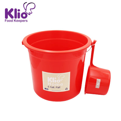 KLIO-H030 WATER PAIL 4GALLONS WITH Water Dipper set