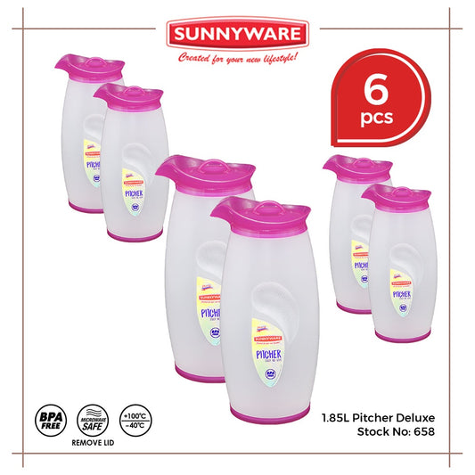 6pcs 1.85 liter Pitcher – Deluxe [Sunnyware 658] | Plasticware | Drinkware | Jug and Pitcher