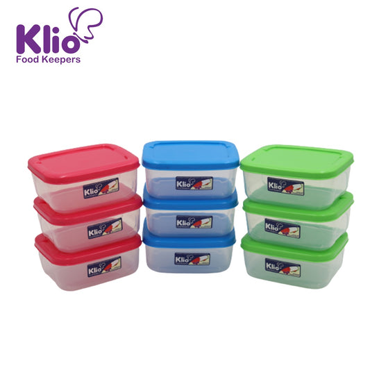 Klio-S001 Square Food Container Small 3pcs