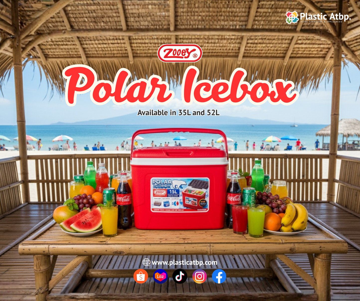 Zooey Polar Ice Box/Ice Cooler 15 Liters Stock No. 2019-S