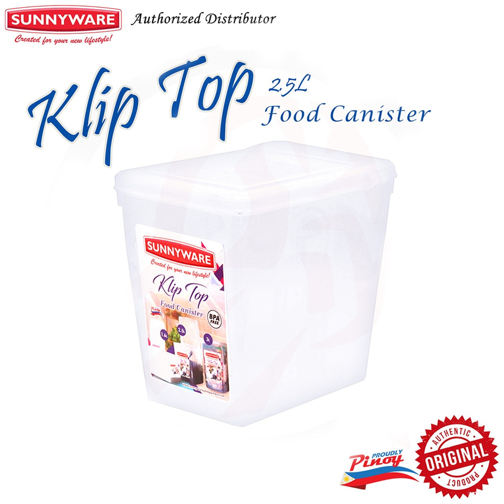 Sunnyware 335 2.5 L Klip Top Canister Kliptop | Food Storage Container ...
