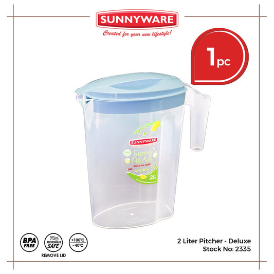 1pc 2L Pitcher – Deluxe [Sunnyware 2335] | BPA Free | Plasticware