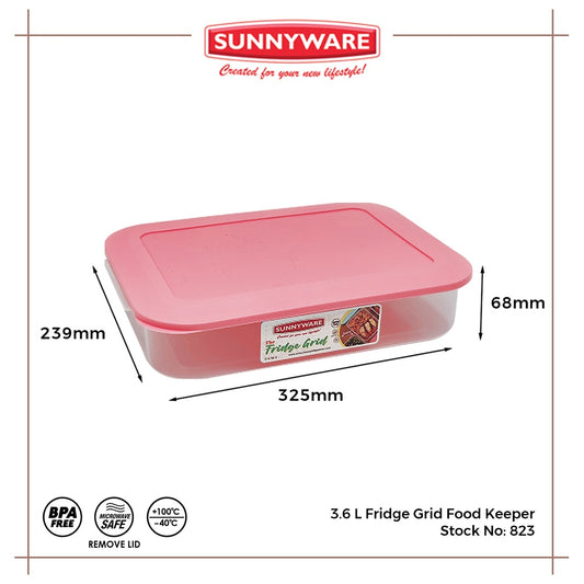 12pcs 3.6 L Fridge Grid Food Keeper [Sunnyware 823] | Plasticware | Kitchenware | Storage | BPA Free