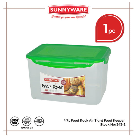 Sunnyware 343-2 4.7L Food Rock Air Tight Food Keeper Container Leak Proof Dry Box | Camera Drybox