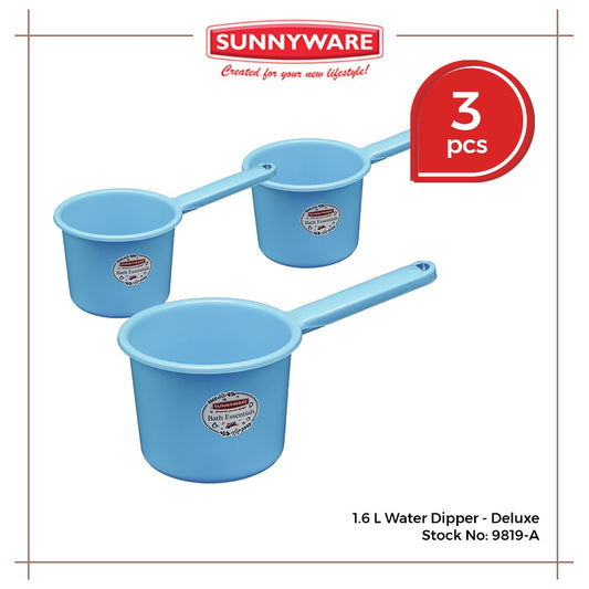 3pcs 1.6 Liter Water Dipper (Tabo) - Deluxe | Ordinary [ Sunnyware 9819] | Plasticware