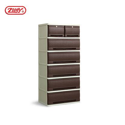 Zooey Native Rattan Drawers 6 Layer Stock No. 2002-6L