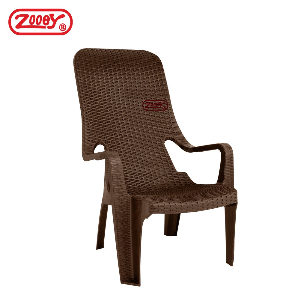 Zooey Tropical High-Back Rattan Chair Stock No. 551