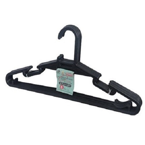6pcs Sunnyware HF17-black hanger 17"