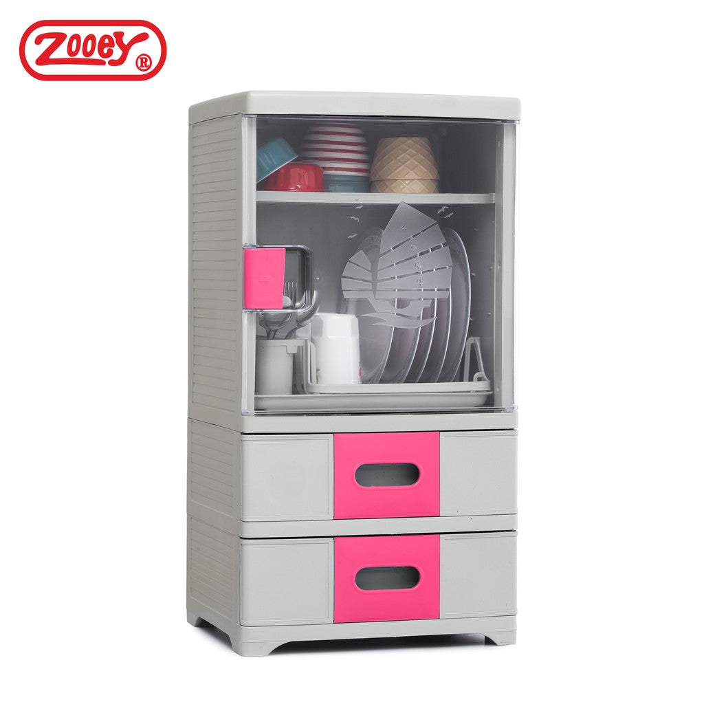 Zooey Premium 2 Drawer Dish Cabinet/Organizer Stock No. 868-2D