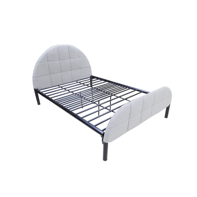 AF Homes CMB Metal Bed Frame with Headboard and Footboard Cover