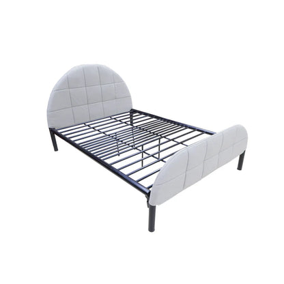 AF Homes CMB Metal Bed Frame with Headboard and Footboard Cover