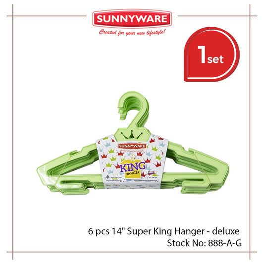 6 pcs Sunnyware 888-A Super King Hanger - deluxe