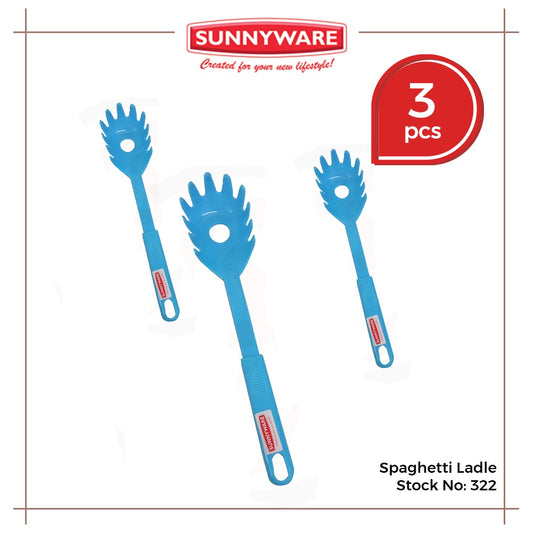 3pcs Spaghetti Ladle [Sunnyware 322] | Kitchenware | Plasticware | Pasta | Palabok