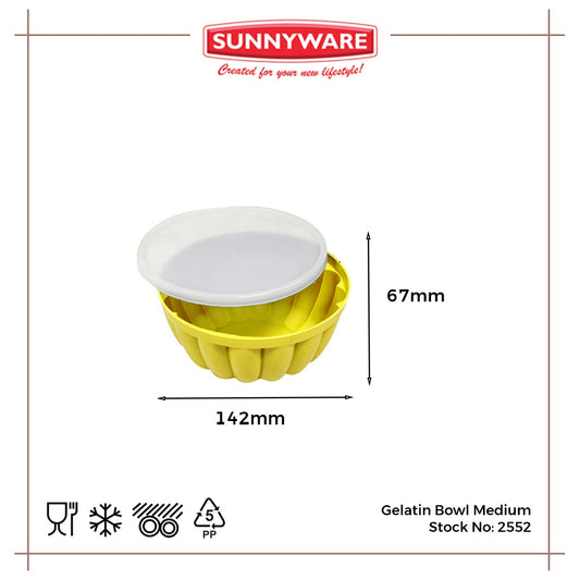 Sunnyware 2552 Gelatin Bowl Molder Mold  - Medium for Gulaman Jelly