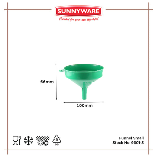 3pcs Funnel Small [Sunnyware 9601-S] | Plasticware | Kitchenware | Utensil | for Juice Jar