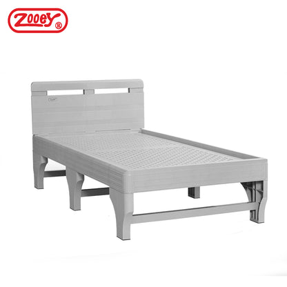 SIESTA SET! Zooey Cool & Comfort Bed Frame and Britex Rubberized Compact Foam Mattress w/ Zipper Cover