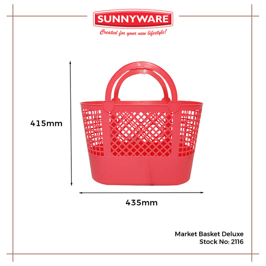 Sunnyware 2116 Market Basket | Palengke Basket | Plastic Bayong