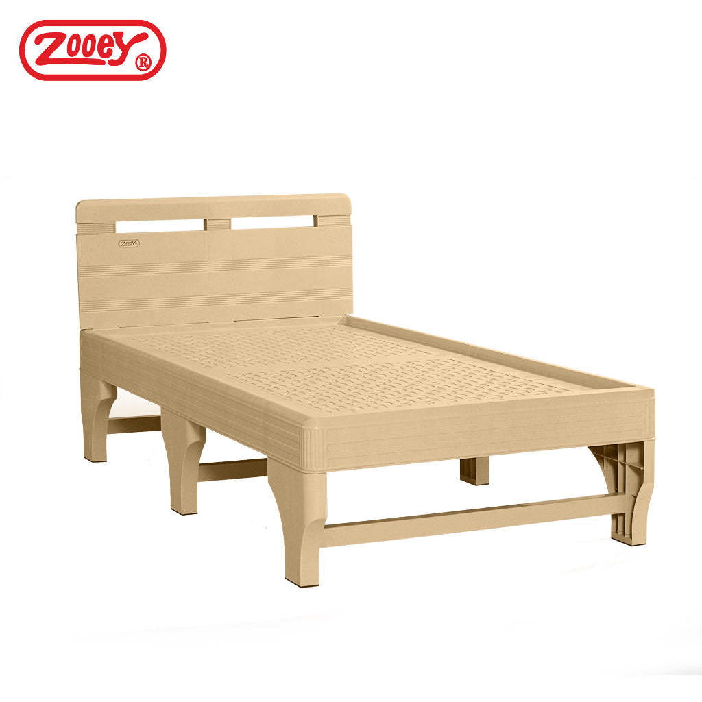 SIESTA SET! Zooey Cool & Comfort Bed Frame and Britex Rubberized Compact Foam Mattress w/ Zipper Cover