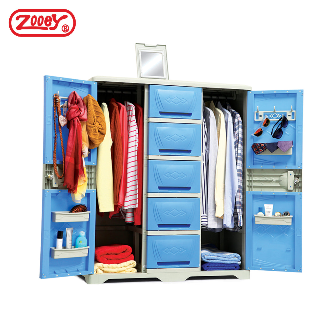 Zooey Super Star Dual Cabinet/Wardrobe/Clothes Organizer Stock No. SSR-2009