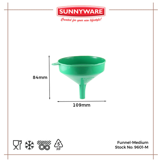 3pcs Funnel Medium [Sunnyware 9601-M] | Plasticware | Kitchenware | Kitchen Utensil | Embudo