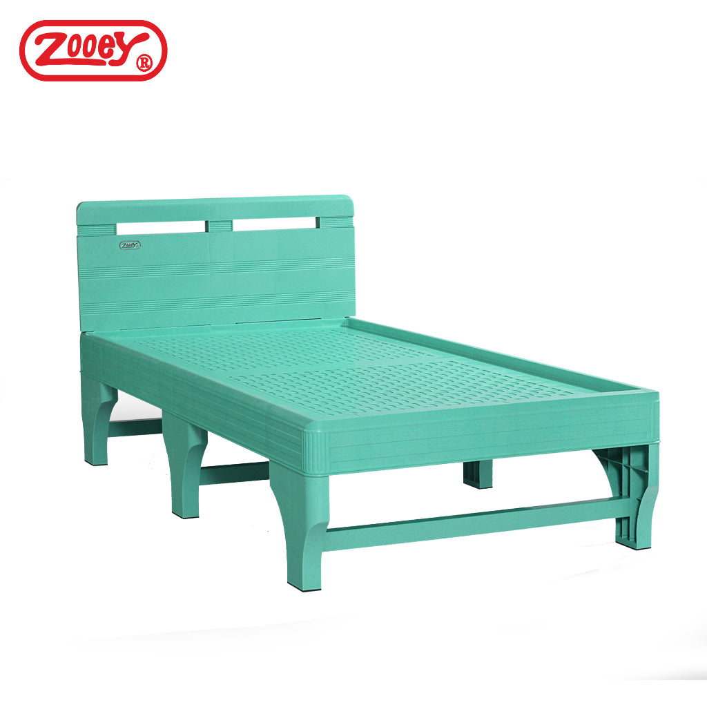 SIESTA SET! Zooey Cool & Comfort Bed Frame and Britex Rubberized Compact Foam Mattress w/ Zipper Cover