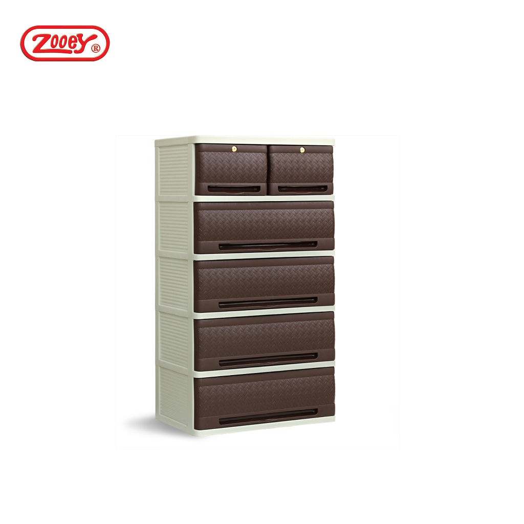Zooey Native Rattan Drawers 5 Layer Stock No. 2002-5L