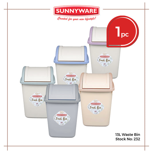 Sunnyware 232 13 Liter Waste Bin