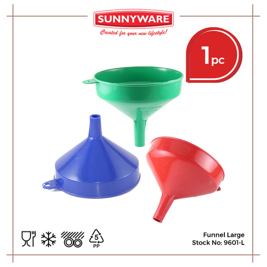 1pc Funnel Large [Sunnyware 9601-L] | Plasticware | Kitchenware | Kitchen Utensil | Embudo