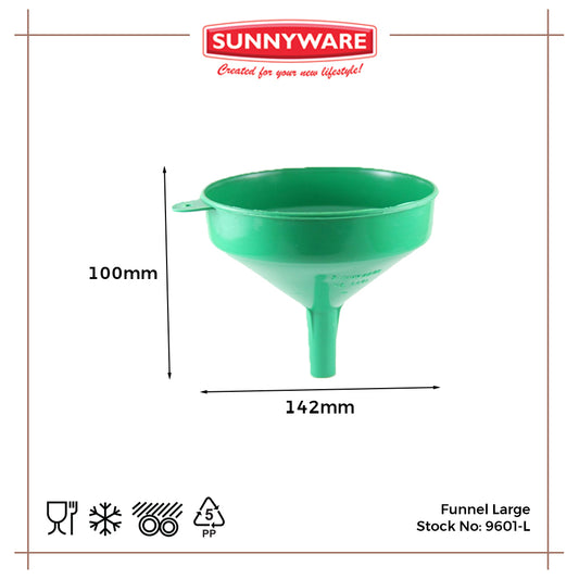 1pc Funnel Large [Sunnyware 9601-L] | Plasticware | Kitchenware | Kitchen Utensil | Embudo